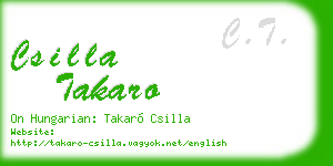 csilla takaro business card